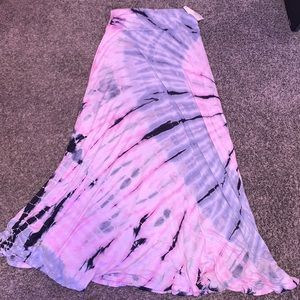 Mono B tie dye maxi skirt